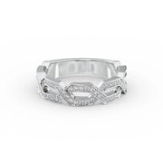 1.50 TCW Round Cut Moissanite Wedding Band Mapple Gems
